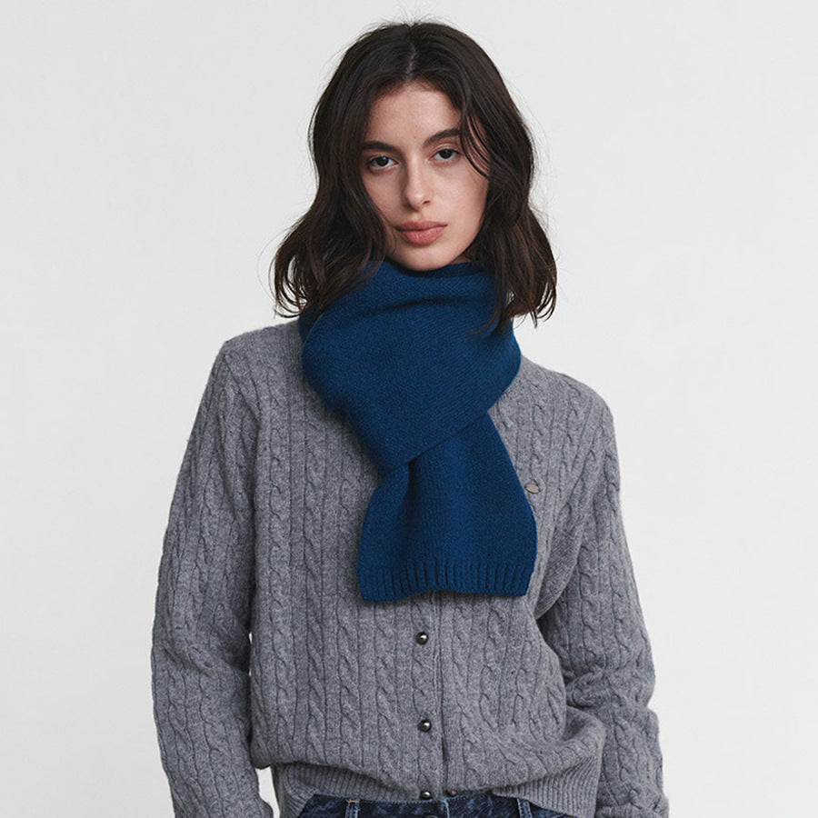 Solid Color 100% Australian Merino Wool Scarf for Women