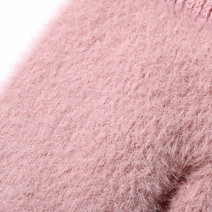 Winter Mittens Warm Fleece Cozy Knit Gloves