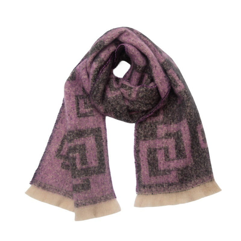 Plaid Vintage Print Scarves