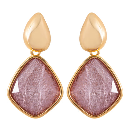Geometric Acrylic Resin Earrings Stylish Casual Earrings For Women