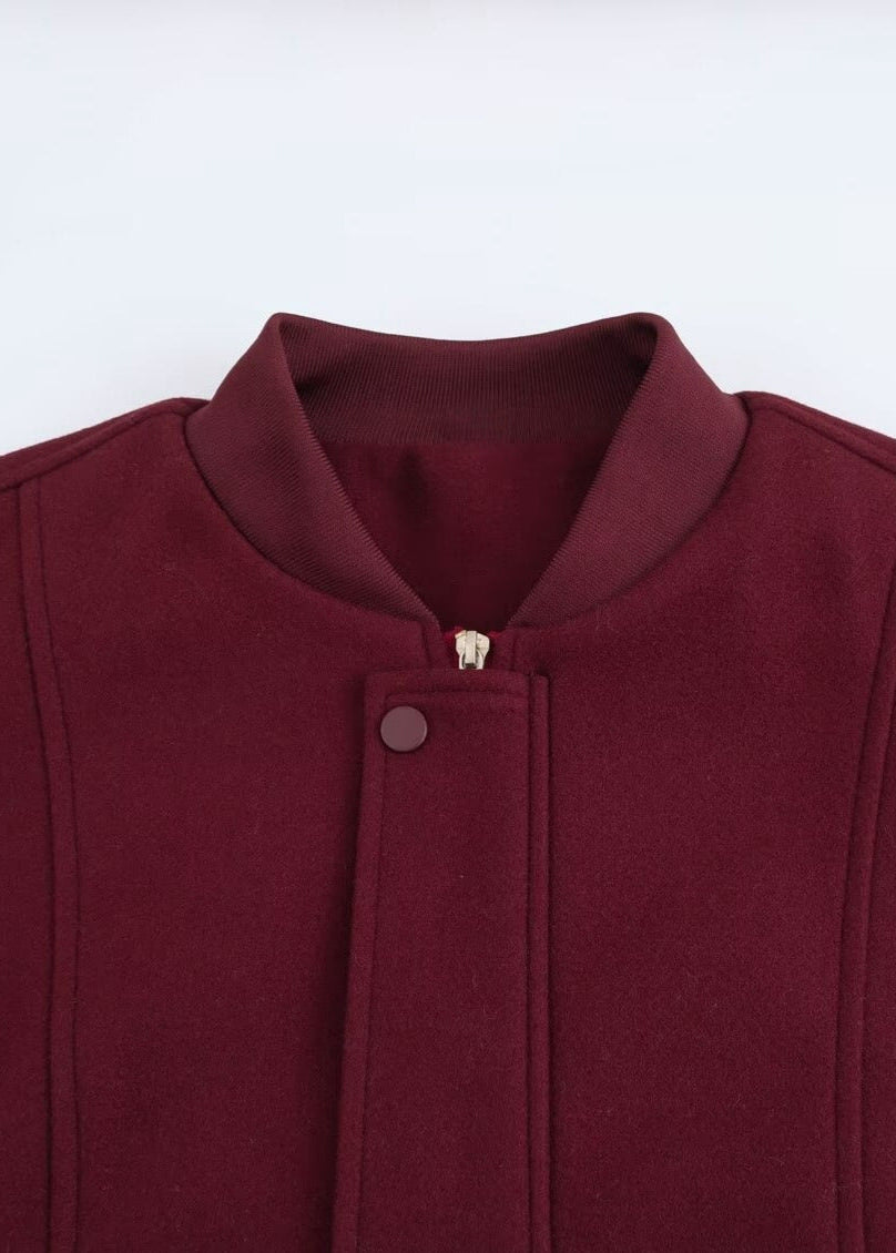 Varsity Bomber Jacket Soft Durable Fabric