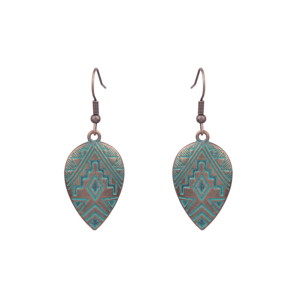 Geometric Handmade Tassel Earrings Retro Bohemian Accessories