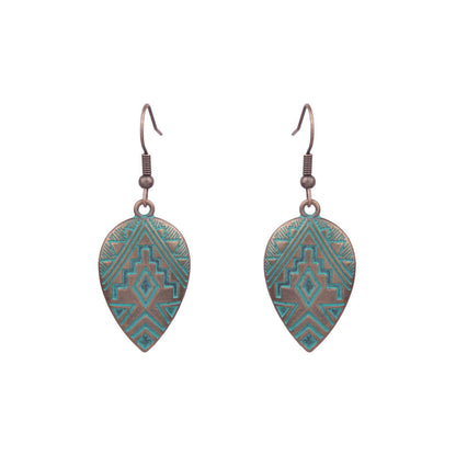 Geometric Handmade Tassel Earrings Retro Bohemian Accessories