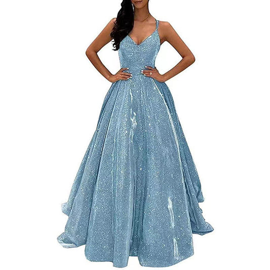 Elegant Off-Shoulder Sequin Maxi Dress for Special Occasions
