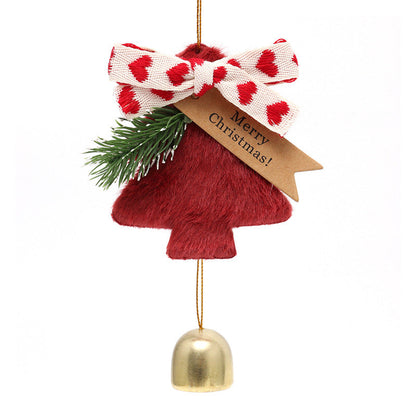Christmas Tree Jingle Bell Bow Door Decoration