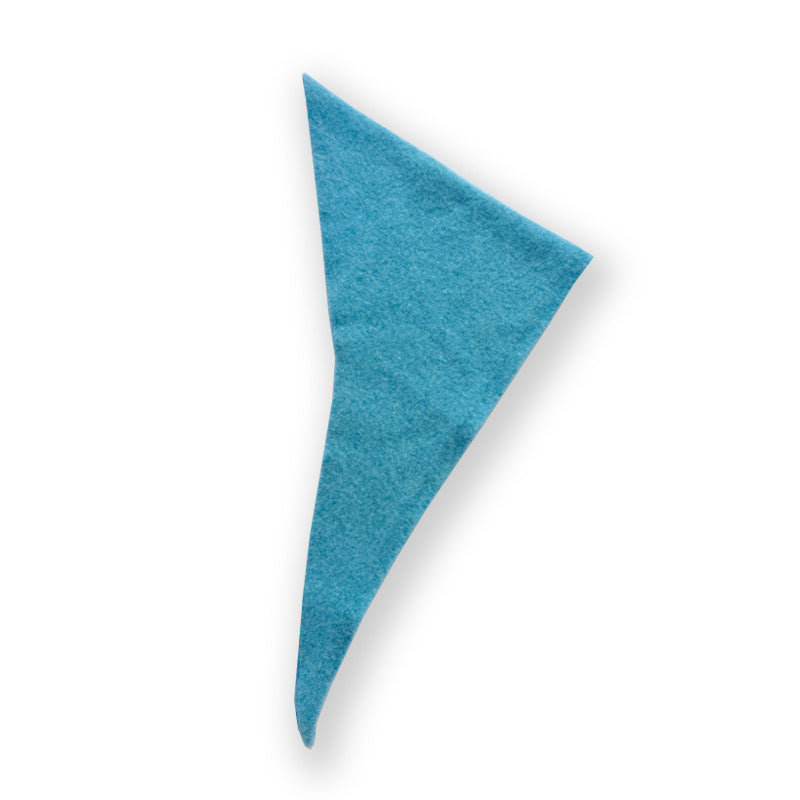 Solid Color Knitted Wool Blend Triangle Scarf for Women