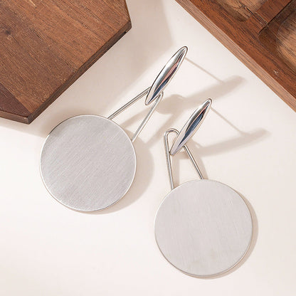 Geometric Circle Earrings Stylish Slimming Design For Women