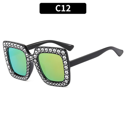 Bling Round Sunglasses for Kids Stylish UV400 Beach Sunglasses