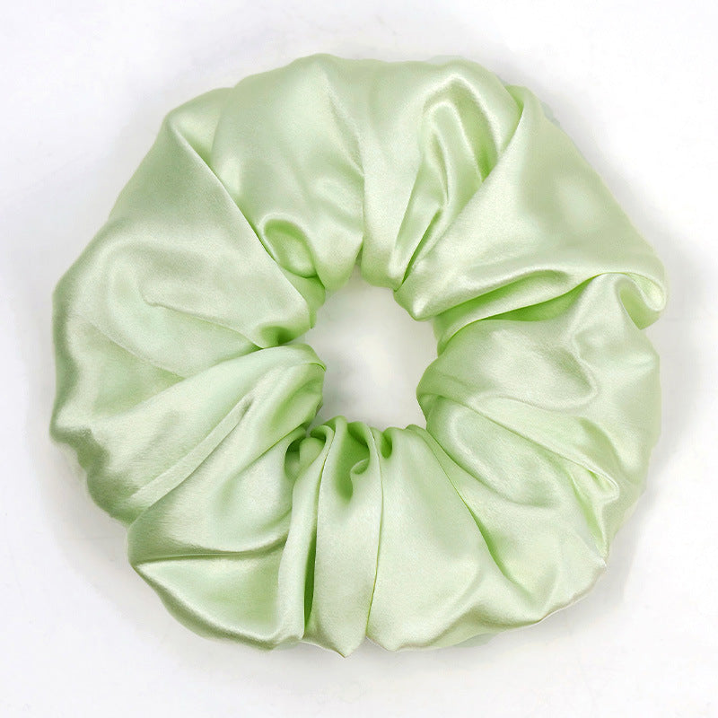 Soft Solid Color Satin Scrunchies Hair Tie