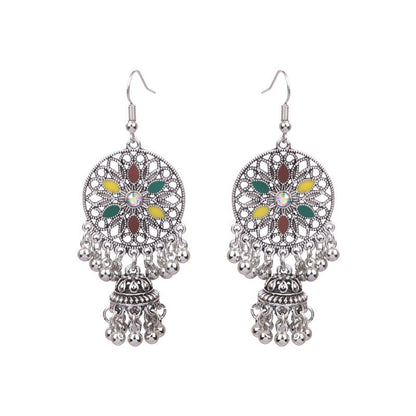 Fashionable Bohemian Long Earrings with Geometric Design