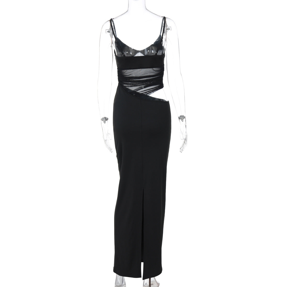 Trendy Sexy Cut-Out Mesh Cami Dress
