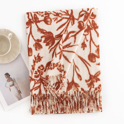 Scravii - Floral Winter Scarf