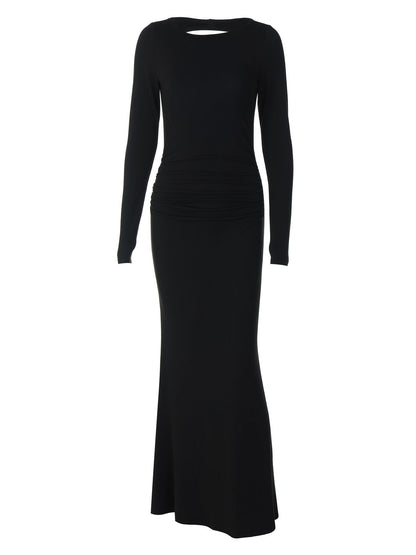 Trendy Hollow Back Bodycon Dress for Parties