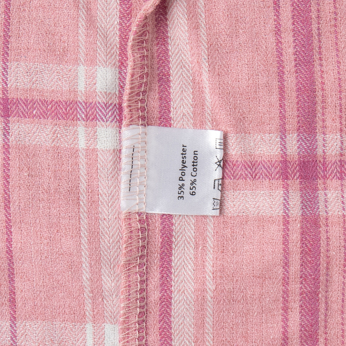 Retro Checkered Pink Shirt Loose-Fit Casual Top