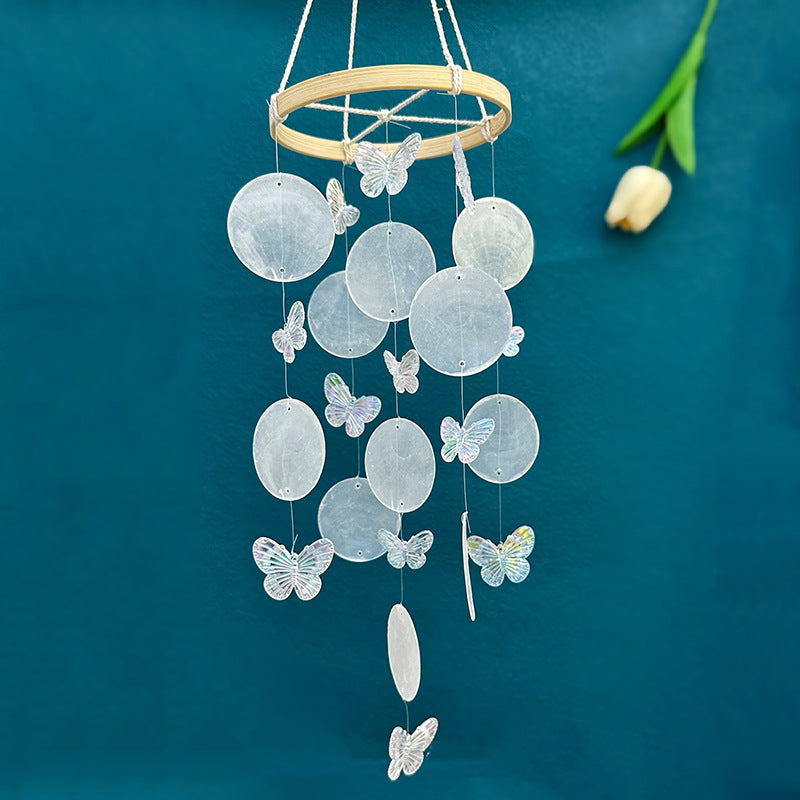 2+Butterfly Shell Suncatcher Hangings