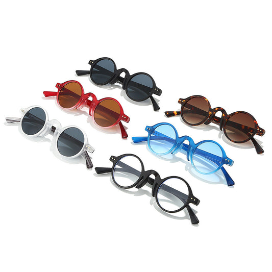 Round Frame Retro Sunglasses Stylish UV400 Protection