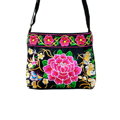 New Women'S Bag Ethnic Style Embroidered Bag Embroidered Canvas Bag