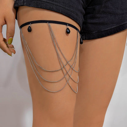 Trendy Sexy Butterfly Strap Leg Chain For Women