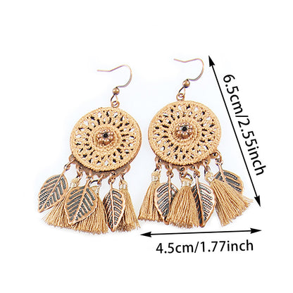 Bohemian Handmade Tassel Earrings For Travel Photography