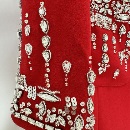 Spaghetti Strap Mermaid Dress With Beaded Details