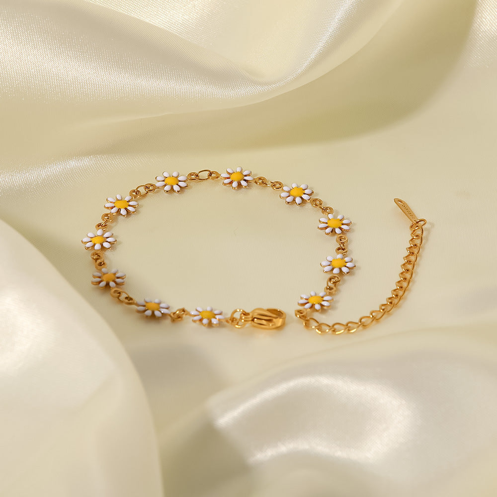 White/Colourful Daisy Chain Necklace
