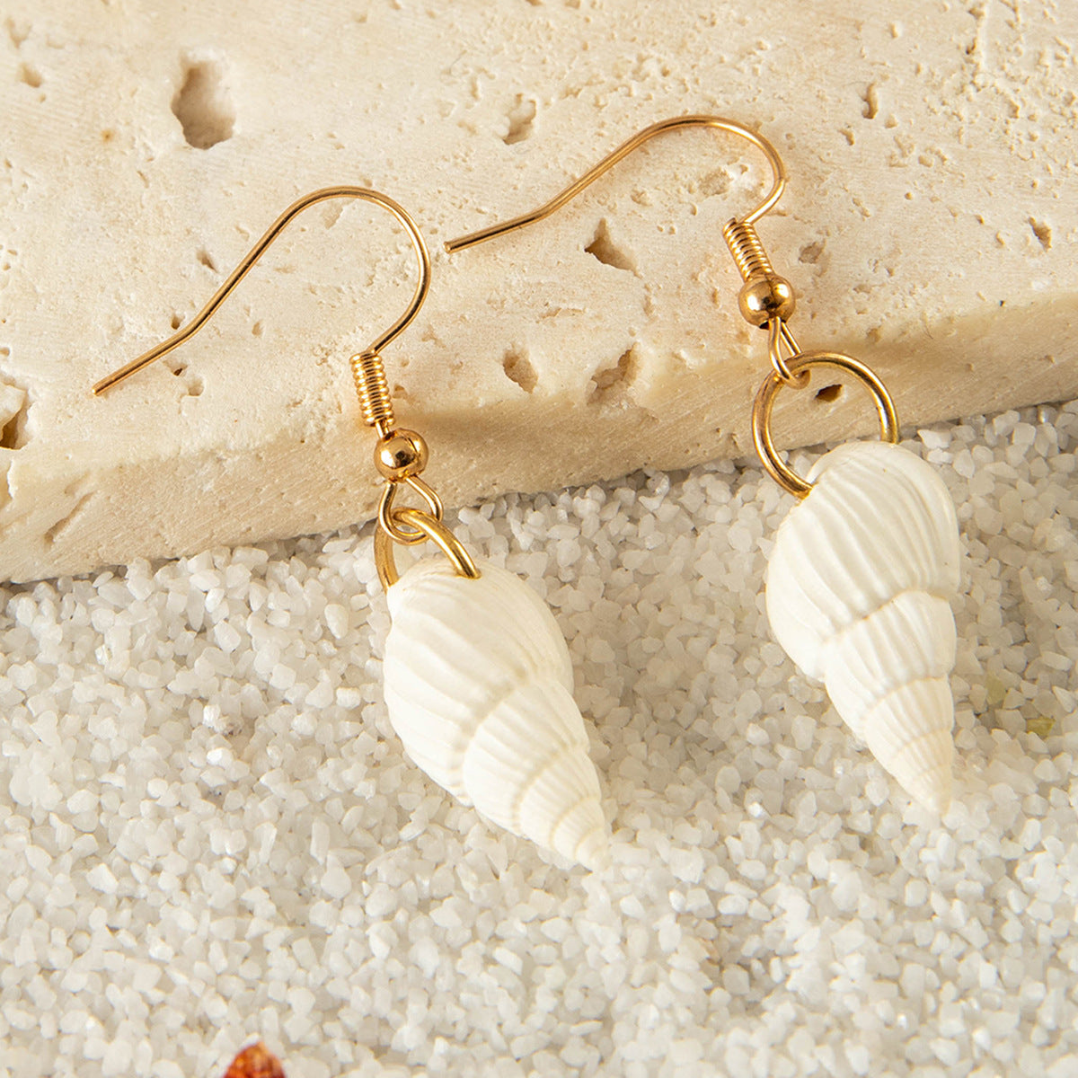 Bohemian Shell Starfish Drop Earrings Holiday Beach Set