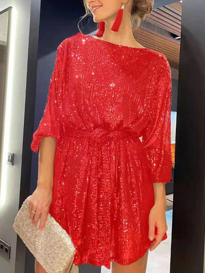 Glitter Sequin Dress for Festivals and Parties