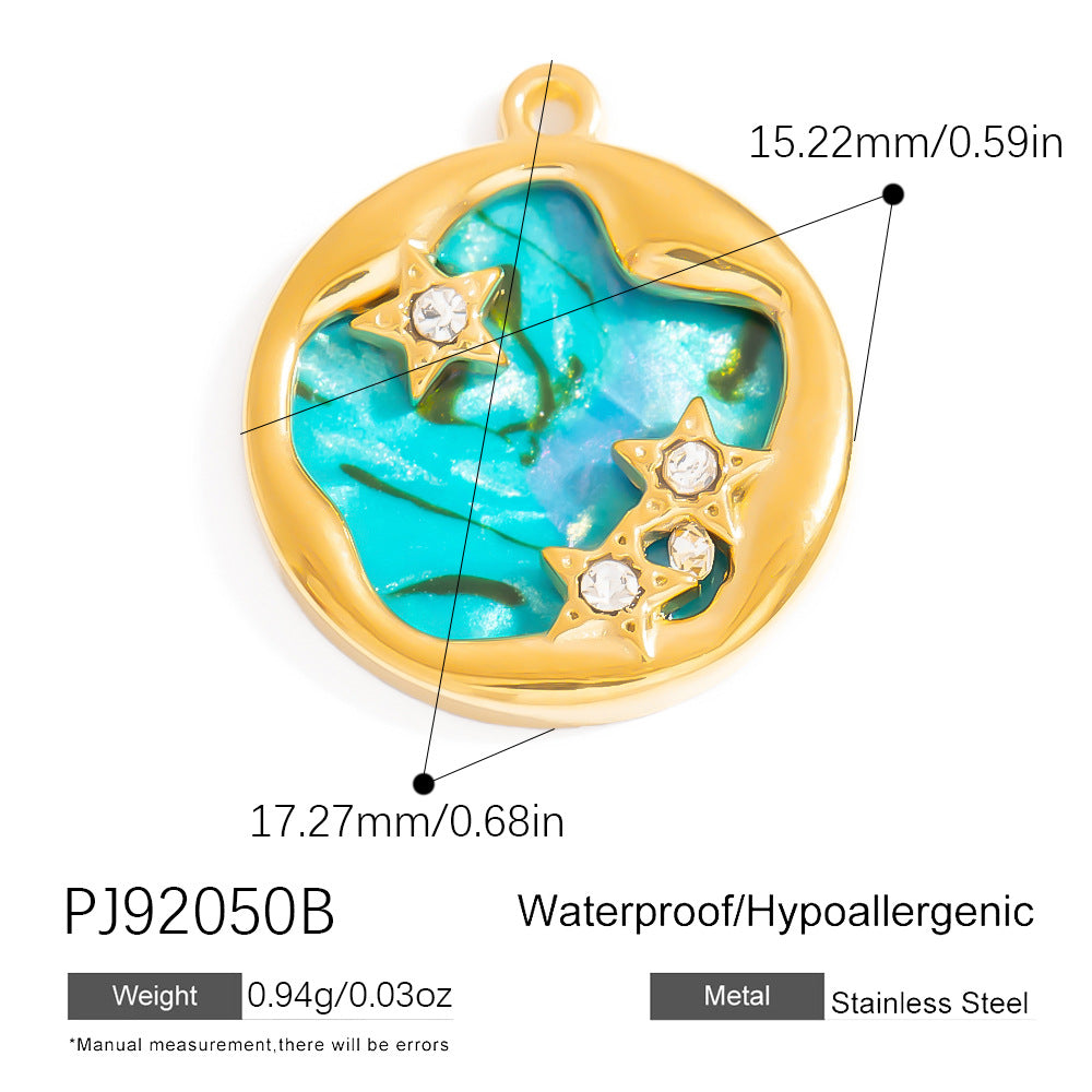 Bohemian Style Stainless Steel Beach Pendant Necklace