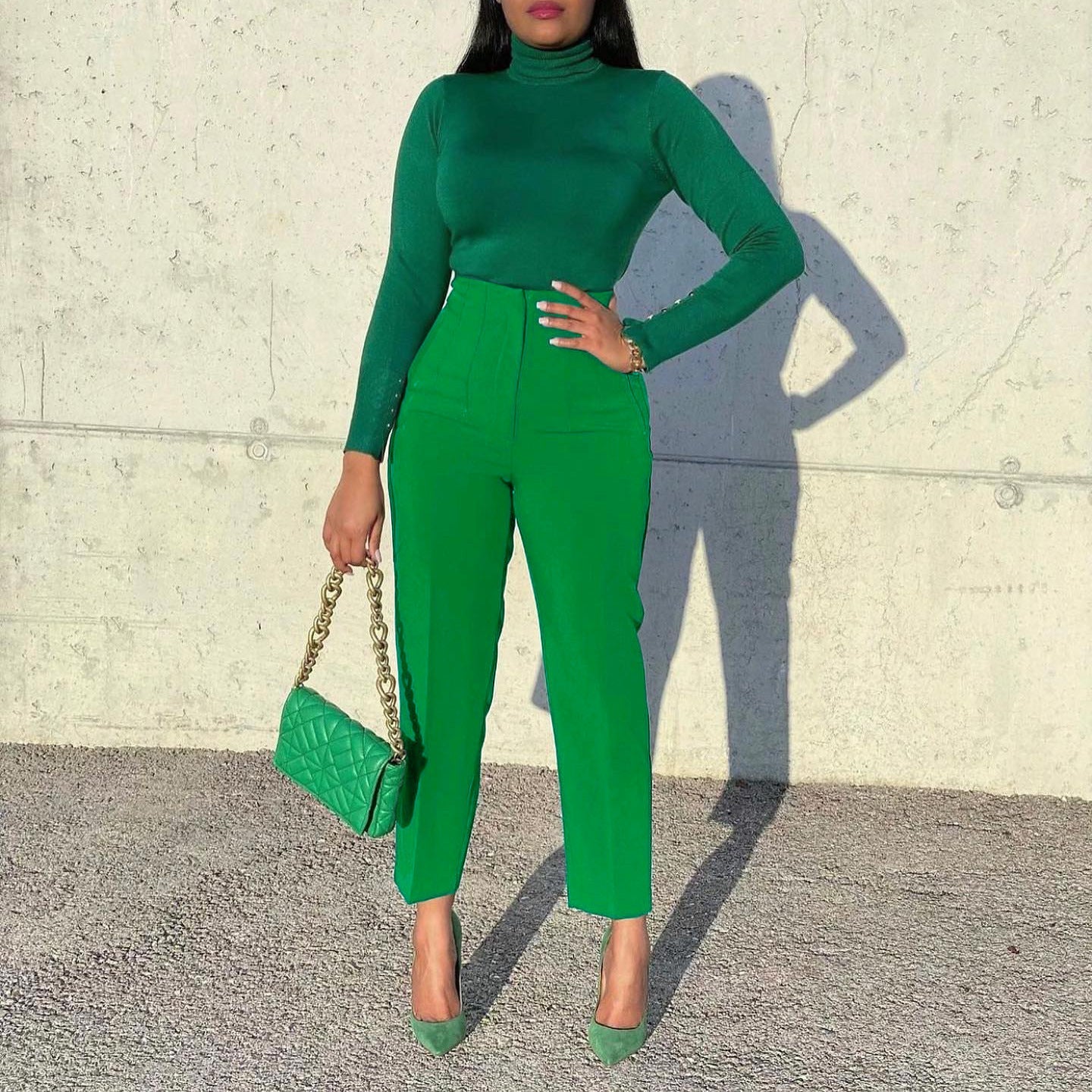 Trendy High-Waisted Trousers For Women