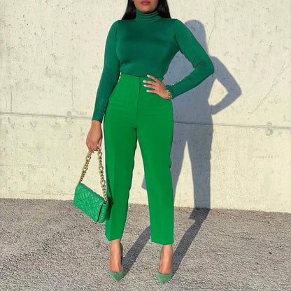 Trendy High-Waisted Trousers For Women
