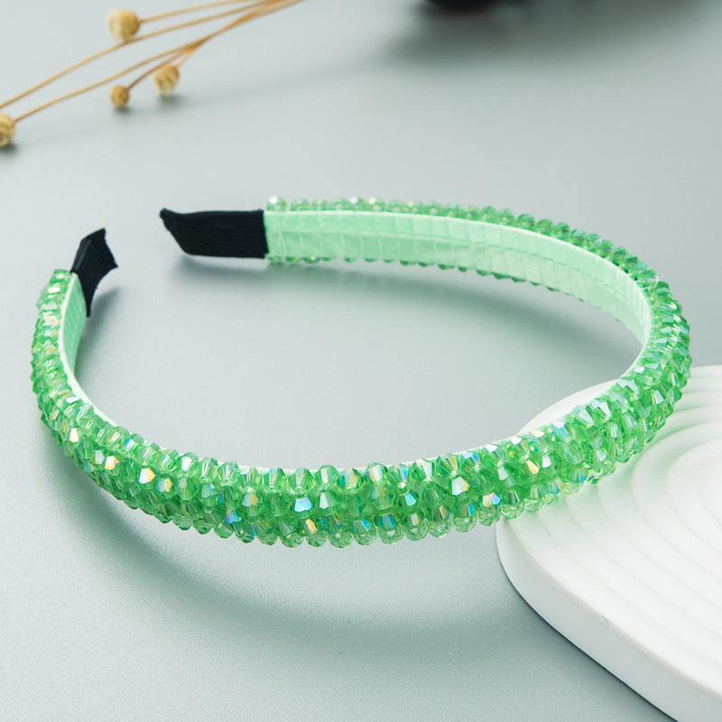 Woven Crystal Headband for Women Stylish Chic Hair Accessory