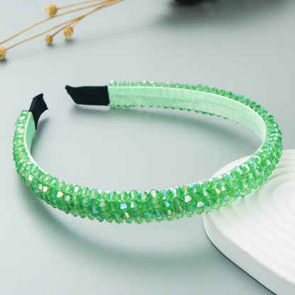 Woven Crystal Headband for Women Stylish Chic Hair Accessory