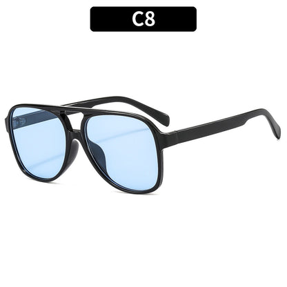 Trendy Retro Square Sunglasses with UV400 Protection