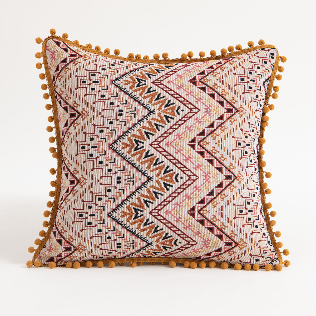 Moroccan Flower Hairball Geometric Throw Pillow Cushion Pillowcase