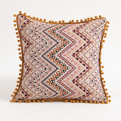Moroccan Flower Hairball Geometric Throw Pillow Cushion Pillowcase