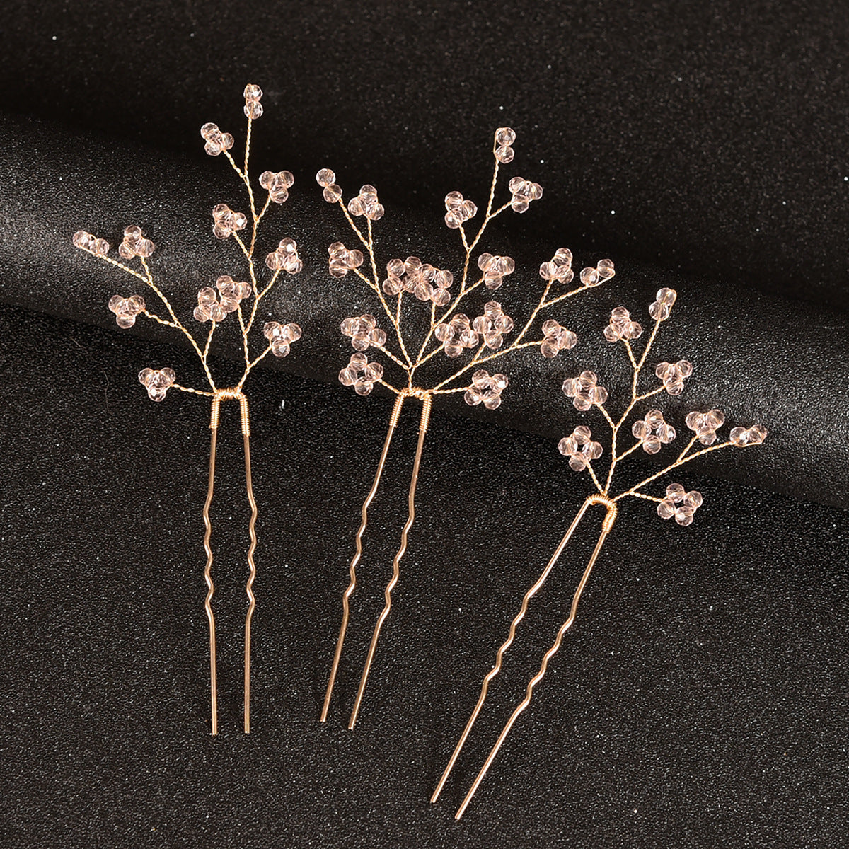 Handmade Pearl Hair Pins U-Shaped Hair Forks Wedding Party Accessories
