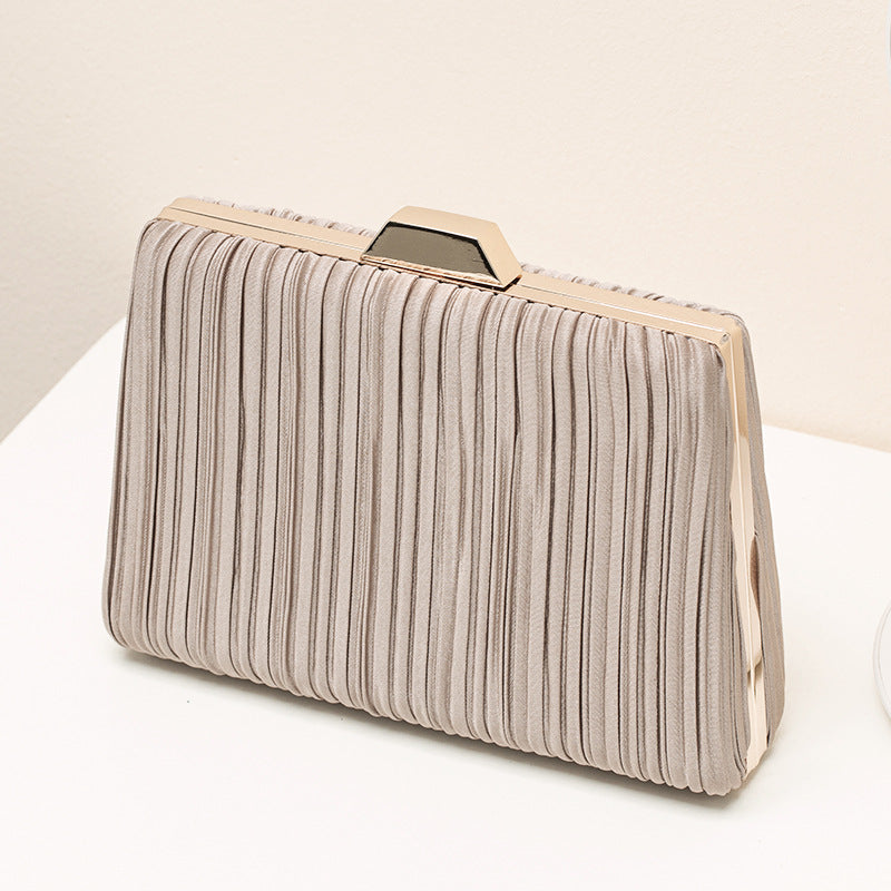 Elegant Women's Evening Crossbody Bag with Ruffled Pattern