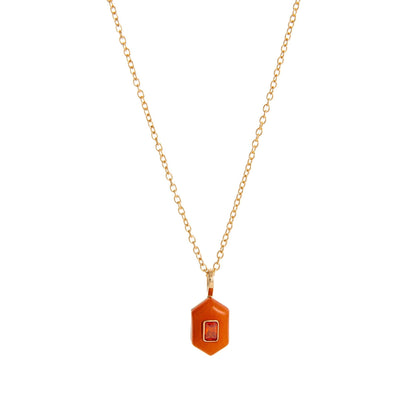 Trendy Rhinestone Waterdrop Pendant Chain Necklace
