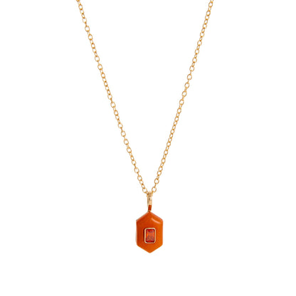 Trendy Rhinestone Waterdrop Pendant Chain Necklace