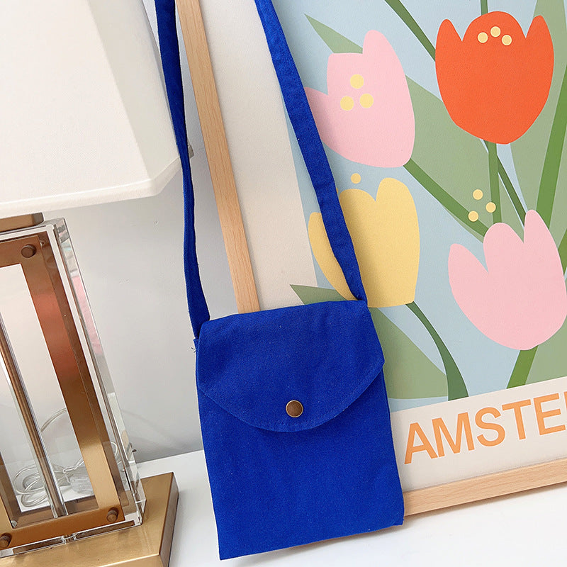 Mini Crossbody Bag for Women Pastel Canvas Casual