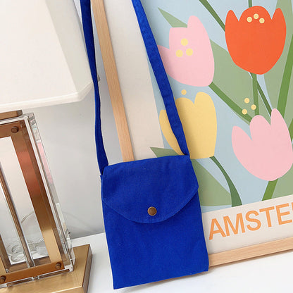 Mini Crossbody Bag for Women Pastel Canvas Casual