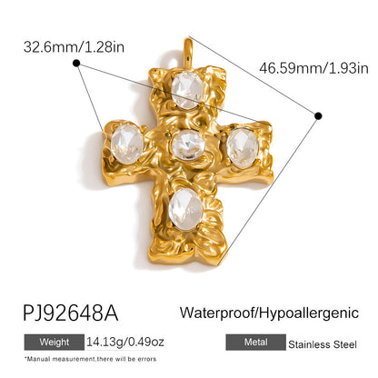 Colorful Oil-Drop Fish Heart Pendant Steel DIY Jewelry Accessories