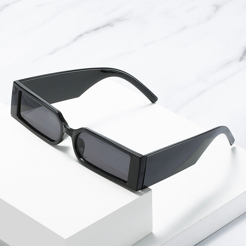 Trendy Rectangular Sunglasses for Women Fashionable Hip Hop Shades