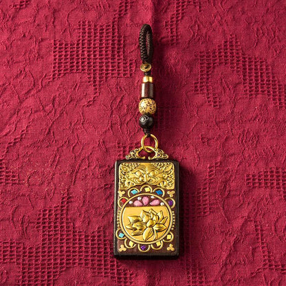 Nepal Exotic Keychain Pendant Creative Personality Men'S And Women'S Car Chain Red Hand Woven Rope Pendant