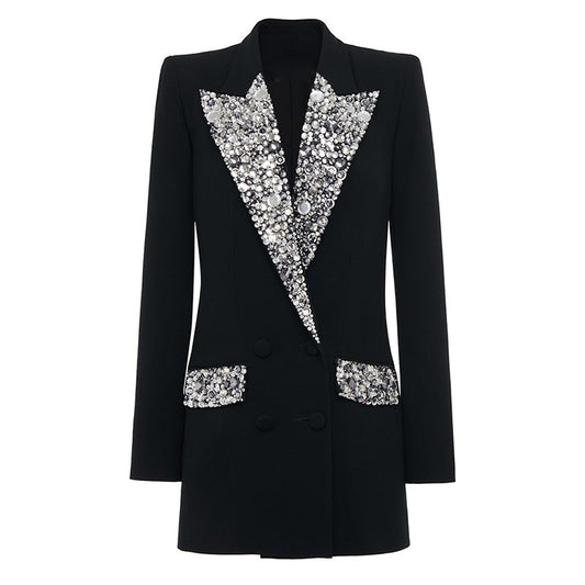 Handcrafted Elegant Long Blazer Jacket