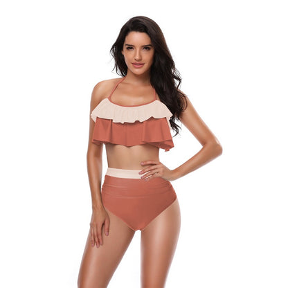 New Kids And Adults Split Swimsuit Bikini Set