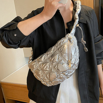 Chic Cloud-Shape Nylon Crossbody Bag with Large Capacity