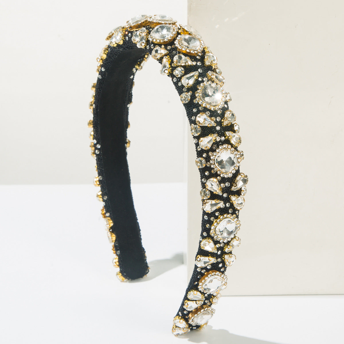 Baroque Rhinestone Headband Colorful Crystal Hair Accessory