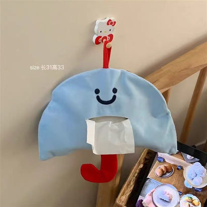 Cute Mushroom Tissue Holder Creative Wall-Mounted Storage Bag