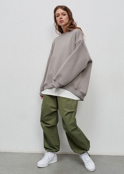 Oversized Sweatshirt Soft Fabric Relaxed Fit
